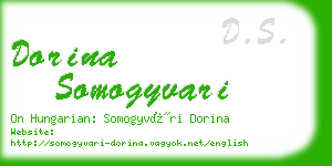 dorina somogyvari business card